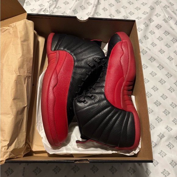 Air Jordan 12 Retro Black and Red (Men’s 15) - Picture 1 of 16